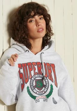 Superdry BOHO GRAPHIC ANA - Hoodie - Glacier Grey Marl -Superdry Shop 399d90d4f7b64beeb0ba9e080642d7fb
