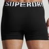Superdry 2 PACK - Pants - Black/black Optic