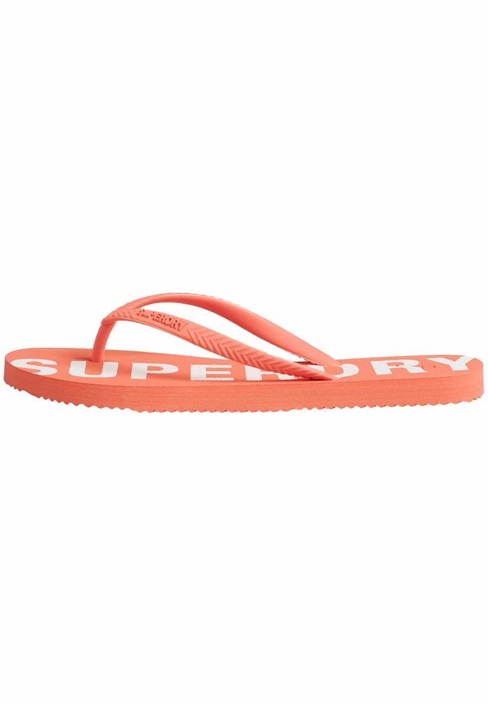 Superdry ESSENTIAL - T-bar Sandals - Hyper Fire Coral 1 Superdry ESSENTIAL - T-bar Sandals - Hyper Fire Coral