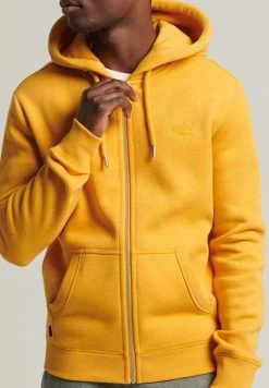 Superdry Zip-up Sweatshirt - Turmeric Marl