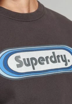 Superdry VINTAGE TRADE TAB - Print T-shirt - Bison Black -Superdry Shop 3a1f13224d9445a6ad2364ed0c1d519b