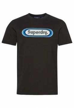 Superdry VINTAGE TRADE TAB - Print T-shirt - Bison Black -Superdry Shop 3a31b6f45d3e41cfb7639769d0e34c52