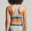 Superdry Bikini Bottoms - Grey Marl Mono