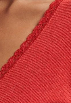 Superdry WRAP OVER - Long Sleeved Top - Papaya Red Marl -Superdry Shop 3a3a739b6ff54f7dbebfd10777a61c88