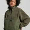 Superdry Zip-up Sweatshirt - Dark Moss