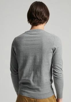Superdry Jumper - Jersey Grey Marl -Superdry Shop 3a56eb08617848298180d0fc118fab76
