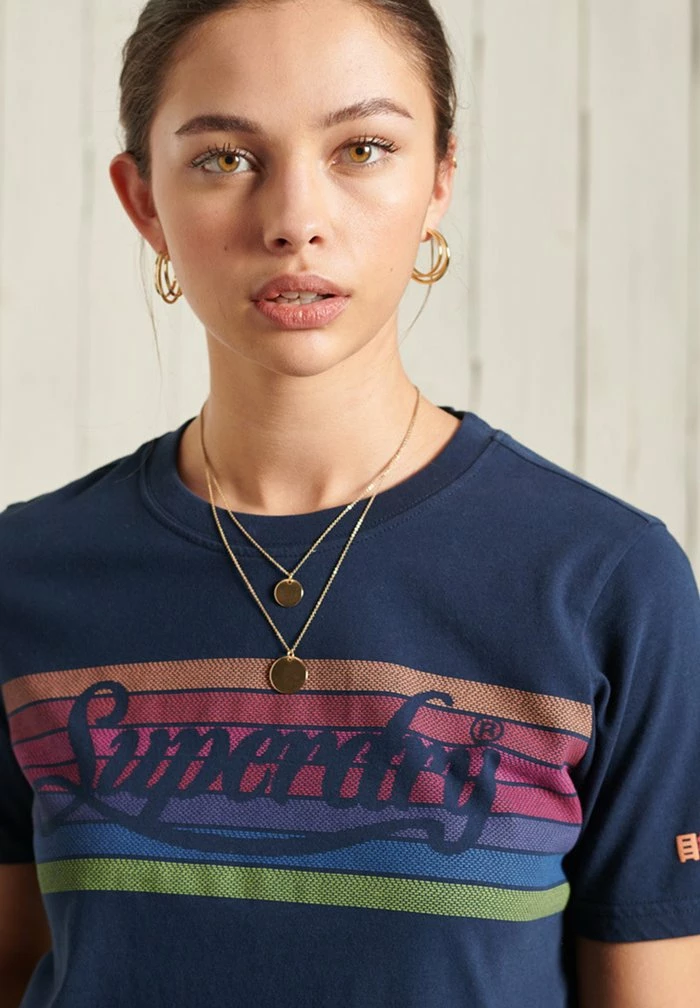 Superdry Print T-shirt - Nautical Navy 2 Superdry Print T-shirt - Nautical Navy - Image 2