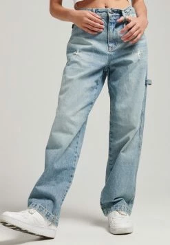 Superdry CARPENTER - Relaxed Fit Jeans - Beechwood Light Vintage
