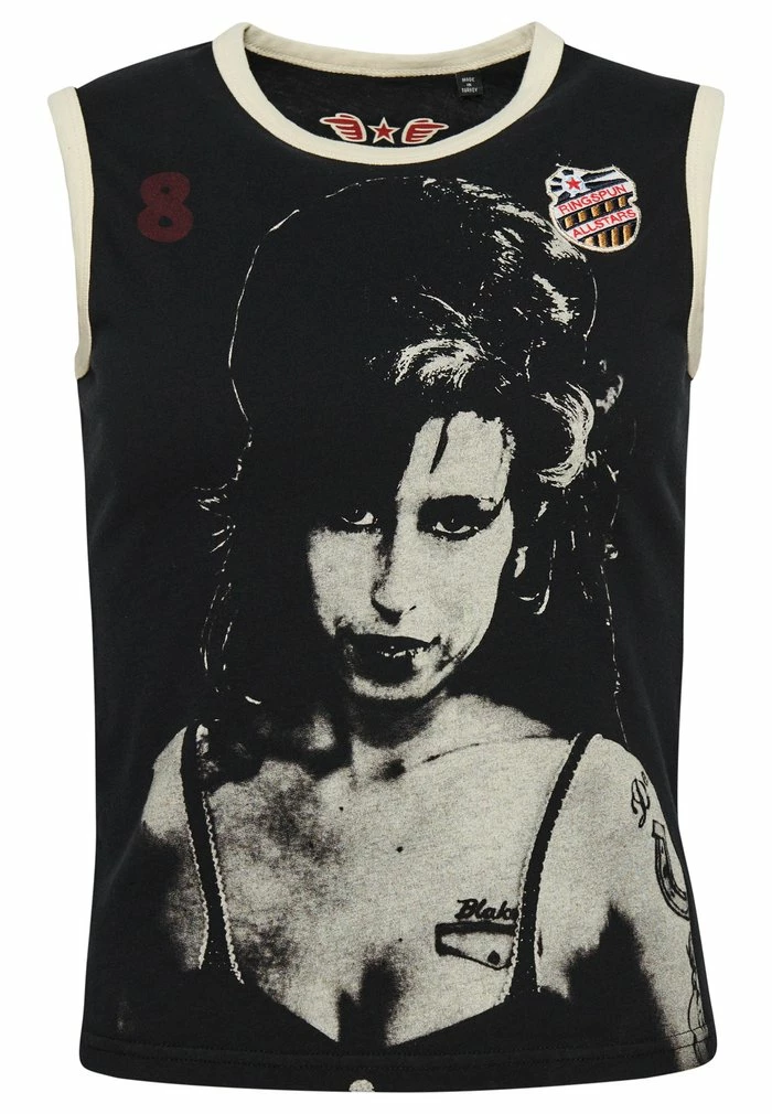 Superdry ALLSTARS AW GRAPHIC - Top - Jet Black 4 Superdry ALLSTARS AW GRAPHIC - Top - Jet Black - Image 4