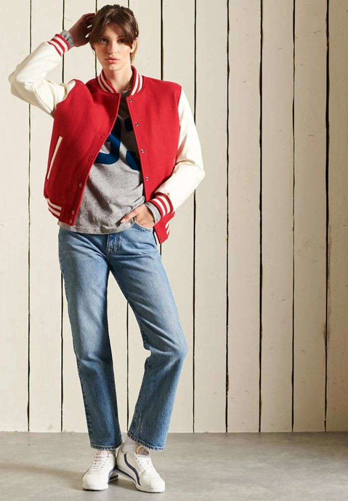 Superdry LONG SLEEVE - Long Sleeved Top - Athletic Grey Marl 1 Superdry LONG SLEEVE - Long Sleeved Top - Athletic Grey Marl