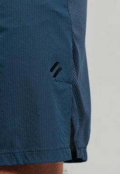 Superdry SPORT TRAIN HYBRID - Shorts - Blue Bottle -Superdry Shop 3adae9f4176d40369b2219a70b21e1ae