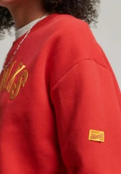 Superdry VINTAGE COLLEGIATE - Sweatshirt - Rebel Red -Superdry Shop 3aeeea4013f742079571a4cdbf3225c8