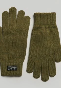 Superdry UNISEX ESSENTIAL LOGO - Gloves - Olive Marl -Superdry Shop 3b05d91be00848b9944526878f184812
