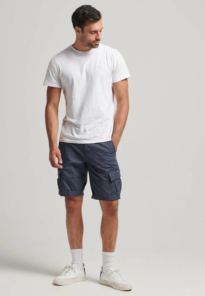 Superdry VINTAGE CORE - Shorts - Lauren Navy 1 Superdry VINTAGE CORE - Shorts - Lauren Navy