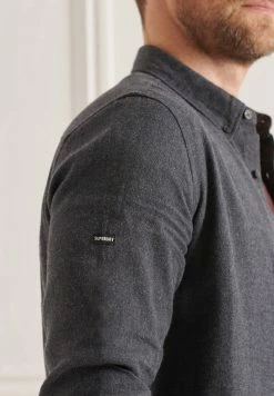 Superdry STUDIOS BRUSHED - Shirt - Eclipse Navy Marl Twill -Superdry Shop 3b482d91f43d48b3ada8489c6c48712f