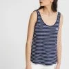 SUPERDRY ORGANIC COTTON ESSENTIAL TANK TOP - Top - Navy Stripe
