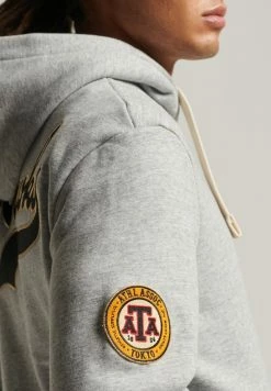 Superdry VINTAGE - Hoodie - Athletic Grey Marl -Superdry Shop 3bd7b3c8a3d44c018ee77b9446608298
