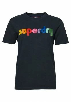 Superdry CORE LOGO RAINBOW - Print T-shirt - Dark Navy -Superdry Shop 3c4d871db86b4ad09582939b2100a6ca