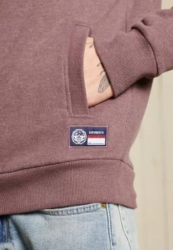 Superdry FIELD HALF ZIP - Sweatshirt - Rich Deep Burgundy Marl -Superdry Shop 3c5ac2e0705e46aba6c322d687c627d2