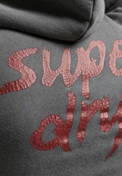 Superdry VINTAGE INDIE MARK - Hoodie - Vintage Black -Superdry Shop 3c7c21f1757043f1b8d5acccb0776378