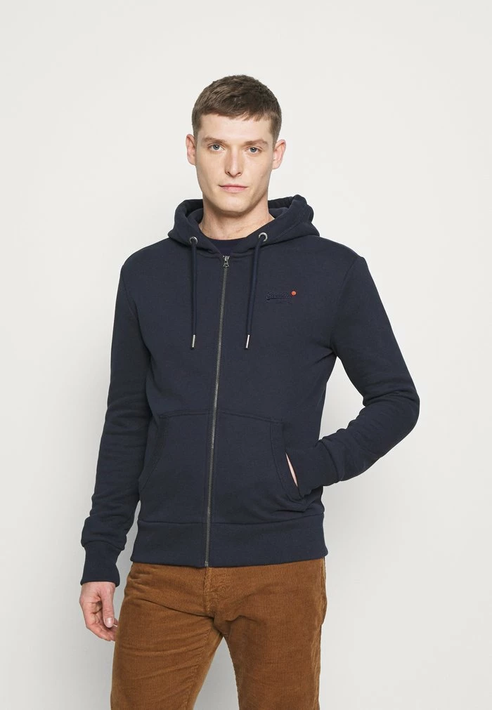 Superdry CLASSIC ZIPHOOD - Zip-up Sweatshirt - Rich Navy 1 Superdry CLASSIC ZIPHOOD - Zip-up Sweatshirt - Rich Navy