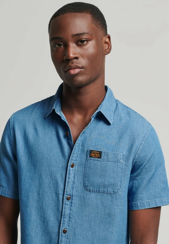 Superdry VINTAGE LOOM - Shirt - Micro Light Dobby 3 Superdry VINTAGE LOOM - Shirt - Micro Light Dobby - Image 3