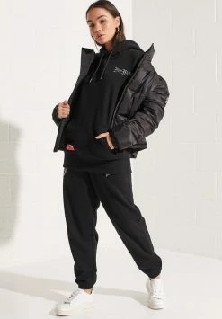 Superdry COLLEGE GRAPHIC - Hoodie - Black