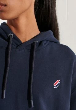 Superdry CODE ORGANIC ESSENTIAL OVERSIZED - Hoodie - Deep Navy -Superdry Shop 3d0012b637dd43e4b968566ea8103e18