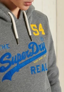 Superdry VINTAGE LOGO SOURCE - Sweatshirt - Rich Charcoal Marl -Superdry Shop 3d0e7091cfa44165bd8a29a6fab4942b