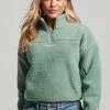 Superdry Fleece Jumper - Granite Green