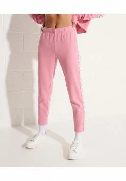 Superdry CODE TAPE - Tracksuit Bottoms - Montauk Blush