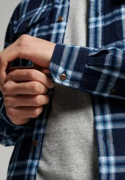 Superdry VINTAGE TRAILSMAN - Shirt - Rinse Indigo Check -Superdry Shop 3e2dd1639f3840038aa64a0be337b30b