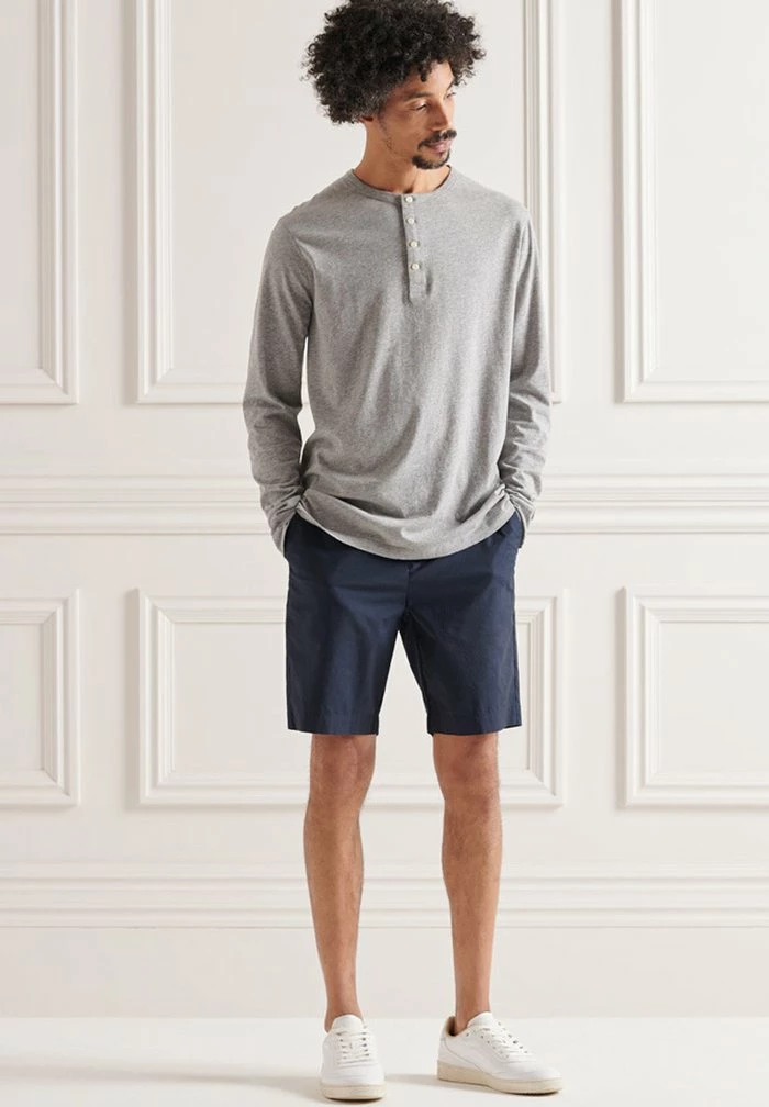 Superdry Long Sleeved Top - Mid Marl 1 Superdry Long Sleeved Top - Mid Marl