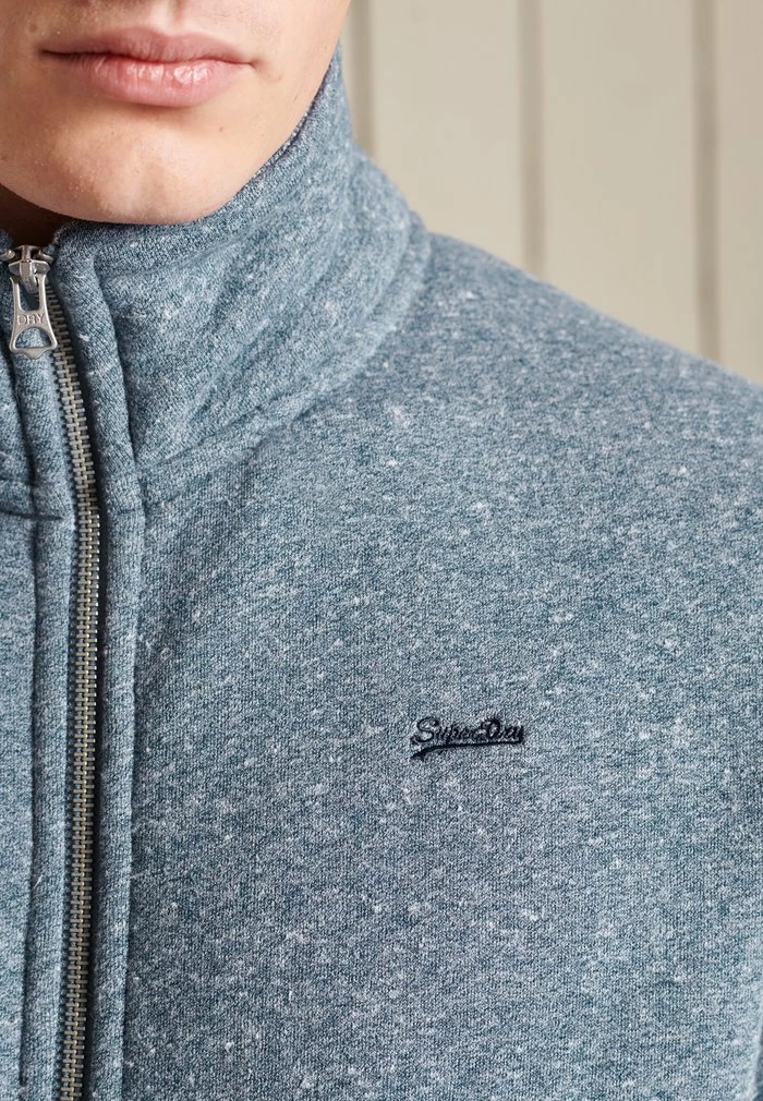 Superdry VINTAGE TRACK - Zip-up Sweatshirt - Tois Blue Grit 5 Superdry VINTAGE TRACK - Zip-up Sweatshirt - Tois Blue Grit - Image 5