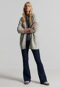 SUPERDRY - Cardigan - Pale Grey Marl
