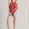 Superdry BEACH CAMI - Top - Red Hawaiian
