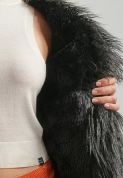 Superdry AFGHAN - Short Coat - Black -Superdry Shop 3f2d984d3356437c835a9f8793e7d200