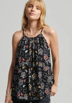 Superdry BEACH CAMI - Top - Black