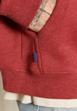 Superdry Zip-up Sweatshirt - Rhubarb Marl
