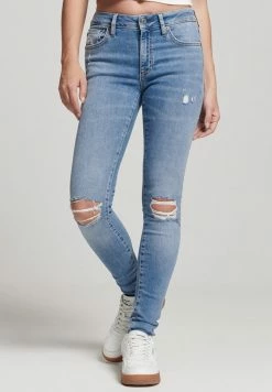 Superdry VINTAGE MID RISE SKINNY - Jeans Skinny Fit - Spring Vintage Custom