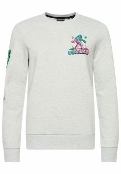 Superdry INTO THE WOODS - Sweatshirt - Glacier Grey Marl -Superdry Shop 4009cc4fa2924af38919b62d71be8319