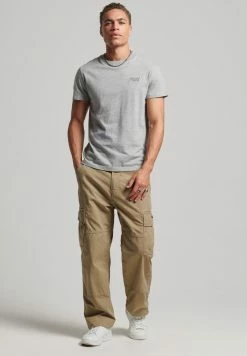 Superdry VINTAGE - Basic T-shirt - Pumice Stone Marl