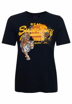 Superdry VINTAGE LOGO RISING SUN T-SHIRT - Print T-shirt - Eclipse Navy Tiger -Superdry Shop 40178dd4b0e1427a895c09396619dd7c
