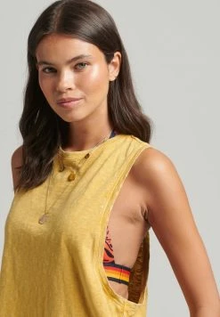 Superdry VINTAGE SURF RANCHERO VEST - Top - Desert Beige -Superdry Shop 4030625d95ae405b9314fcf8dfe6f341