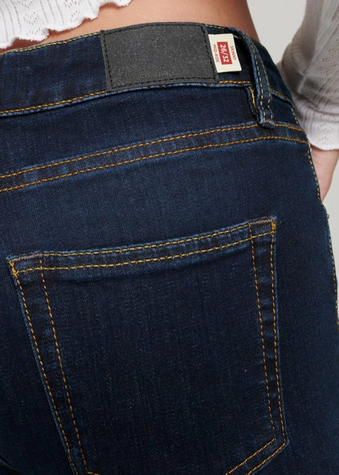 Superdry VINTAGE MID RISE SKINNY - Jeans Skinny Fit - Dark Blue 5 Superdry VINTAGE MID RISE SKINNY - Jeans Skinny Fit - Dark Blue - Image 5