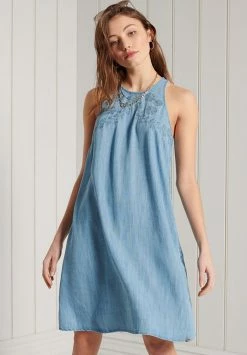 Superdry Day Dress - Light Wash