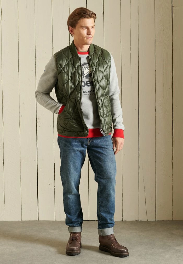 Superdry Sweatshirt - Athletic Grey Marl 1 Superdry Sweatshirt - Athletic Grey Marl