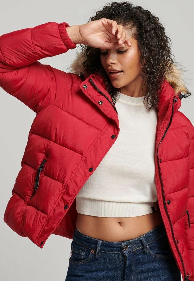 Superdry HOODED MID LAYER - Winter Jacket - Red 5 Superdry HOODED MID LAYER - Winter Jacket - Red - Image 5