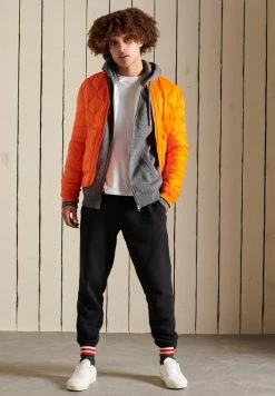 Superdry VINTAGE LOGO EMBROIDERED - Hoodie - Dark Charcoal Jaspe