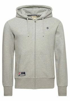 Superdry CODE ESSENTIAL - Zip-up Sweatshirt - Grey Marl -Superdry Shop 413ced6771fa43eb9581e14c73abf093